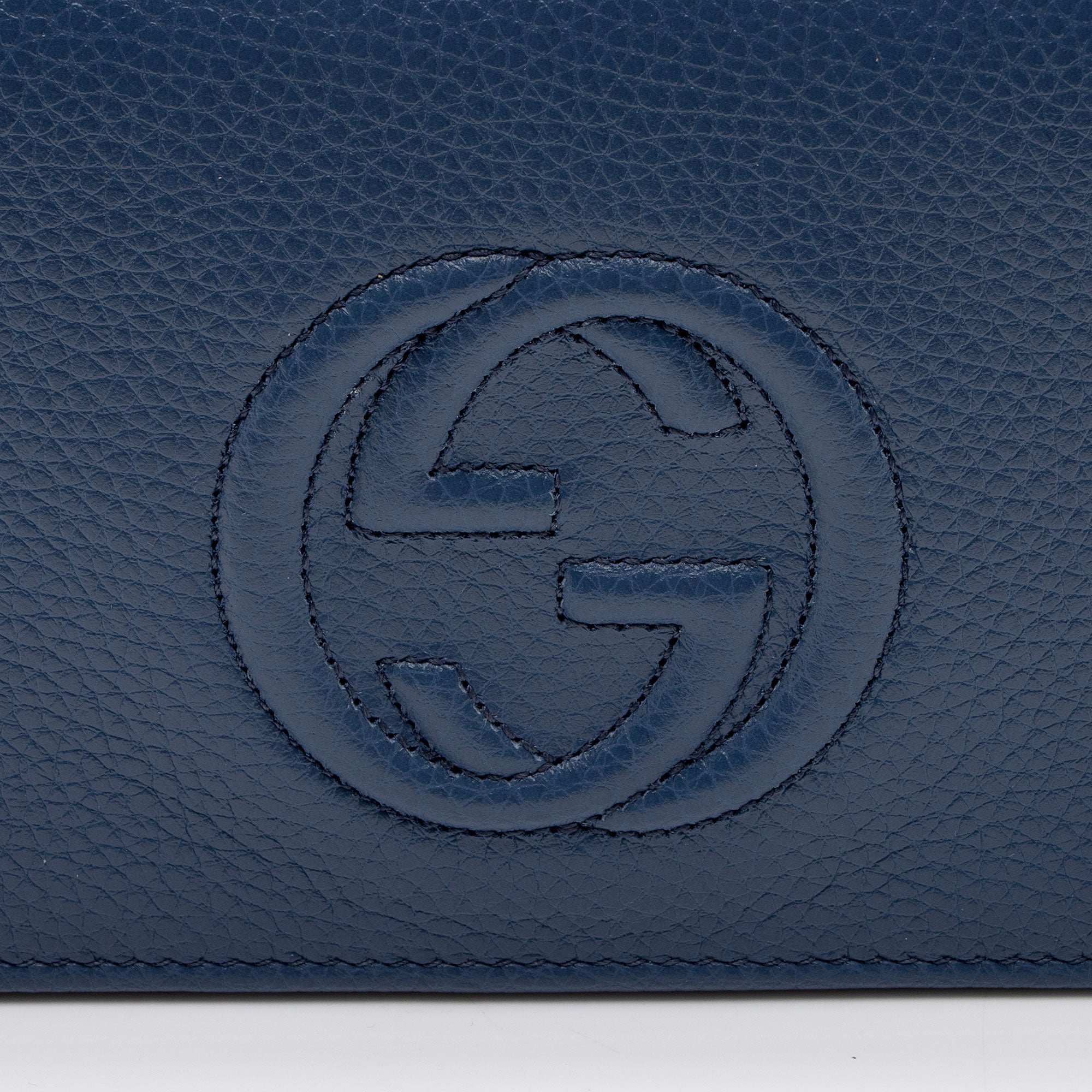 Gucci Grained Leather Soho Wallet on Chain Bag (SHF-6pAjFg)