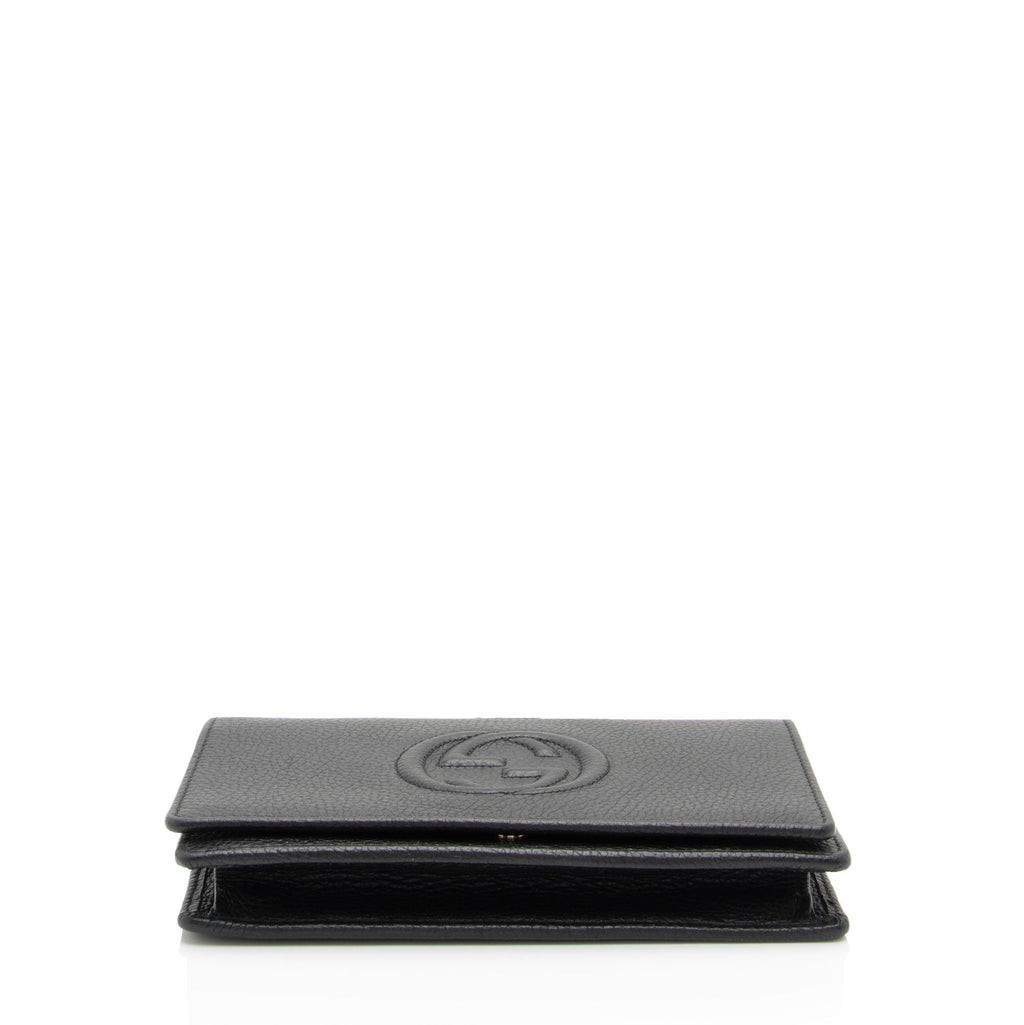 Gucci Grained Leather Soho Wallet on Chain Bag (SHF-y4vS3S)