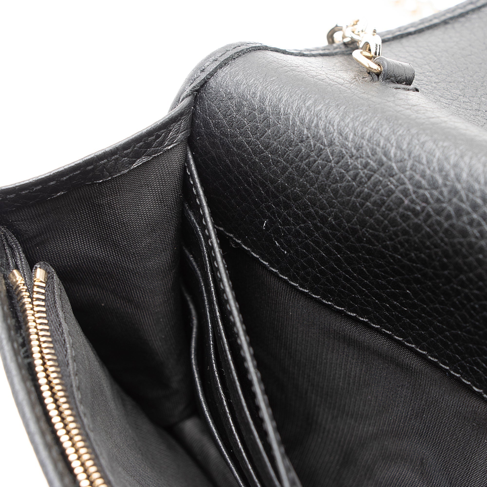 Gucci Grained Leather Soho Wallet on Chain Bag (SHF-y4vS3S)