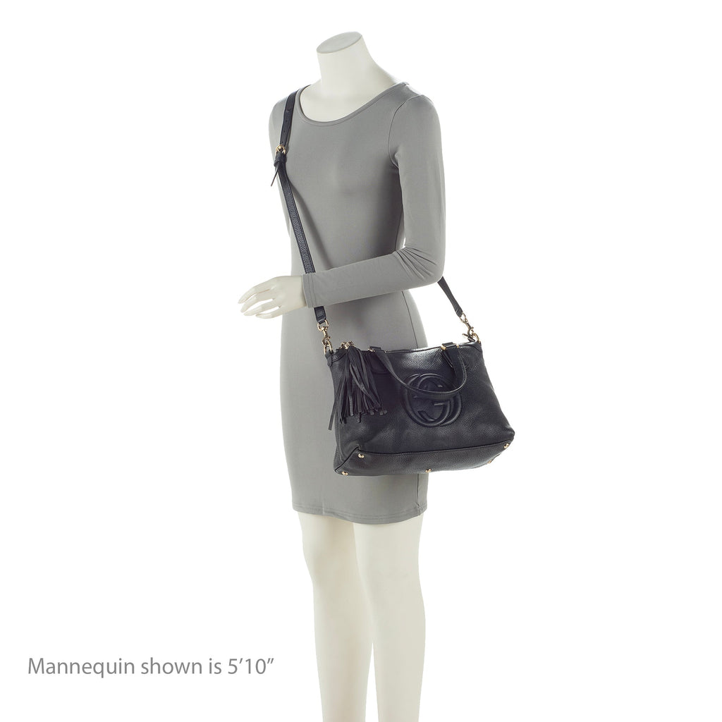 Gucci Grained Leather Soho Working Tote (SHF-22388)