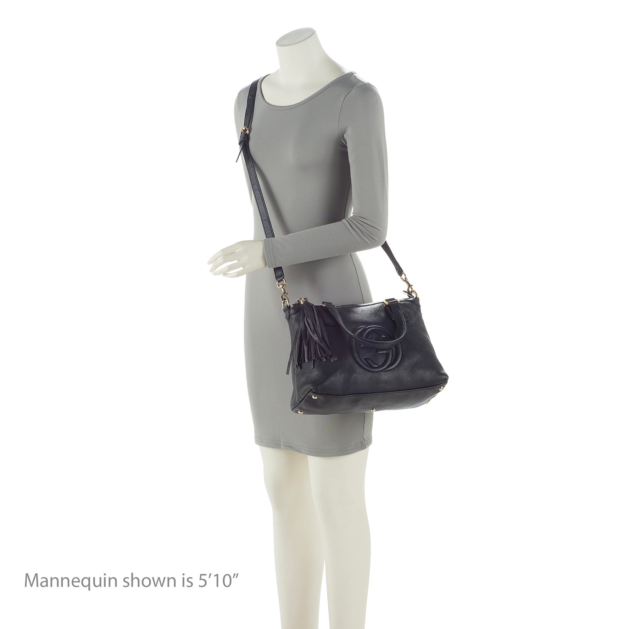 Gucci Grained Leather Soho Working Tote (SHF-22388)