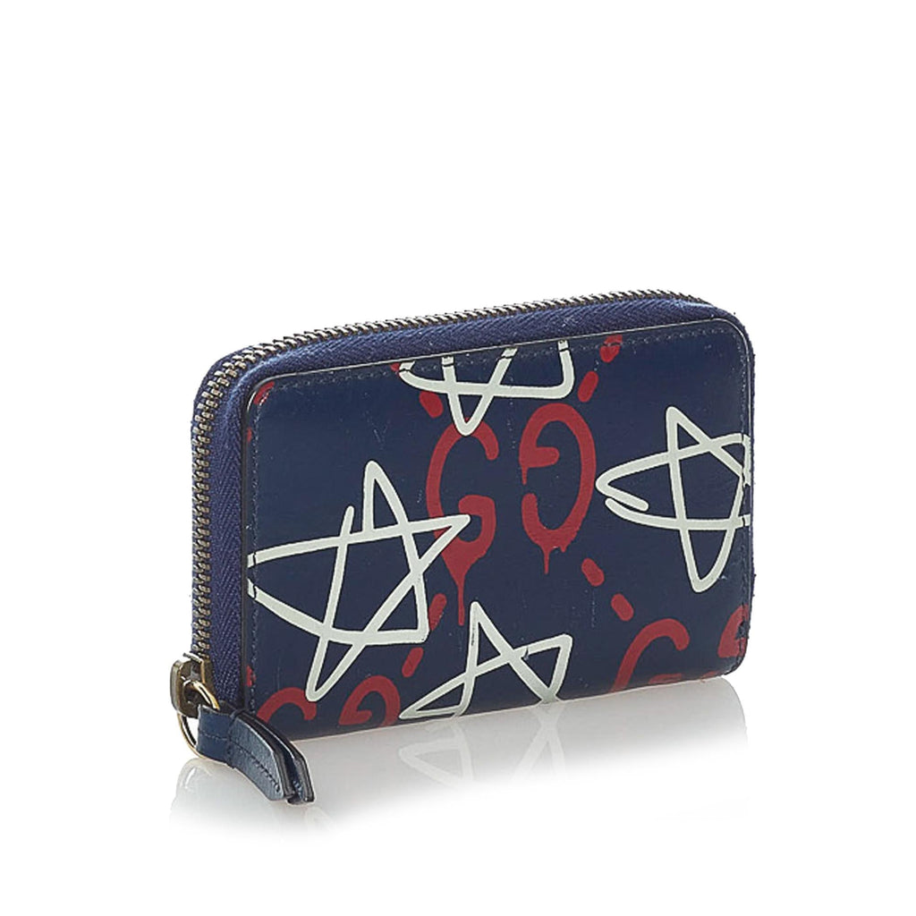 Gucci Gucci Ghost Leather Coin Pouch (SHG-31037)