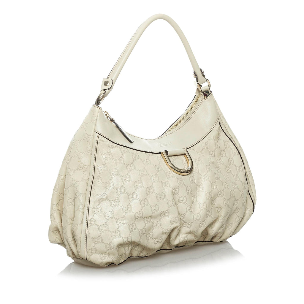 Gucci Guccissima Abbey D-Ring Shoulder Bag (SHG-33700)