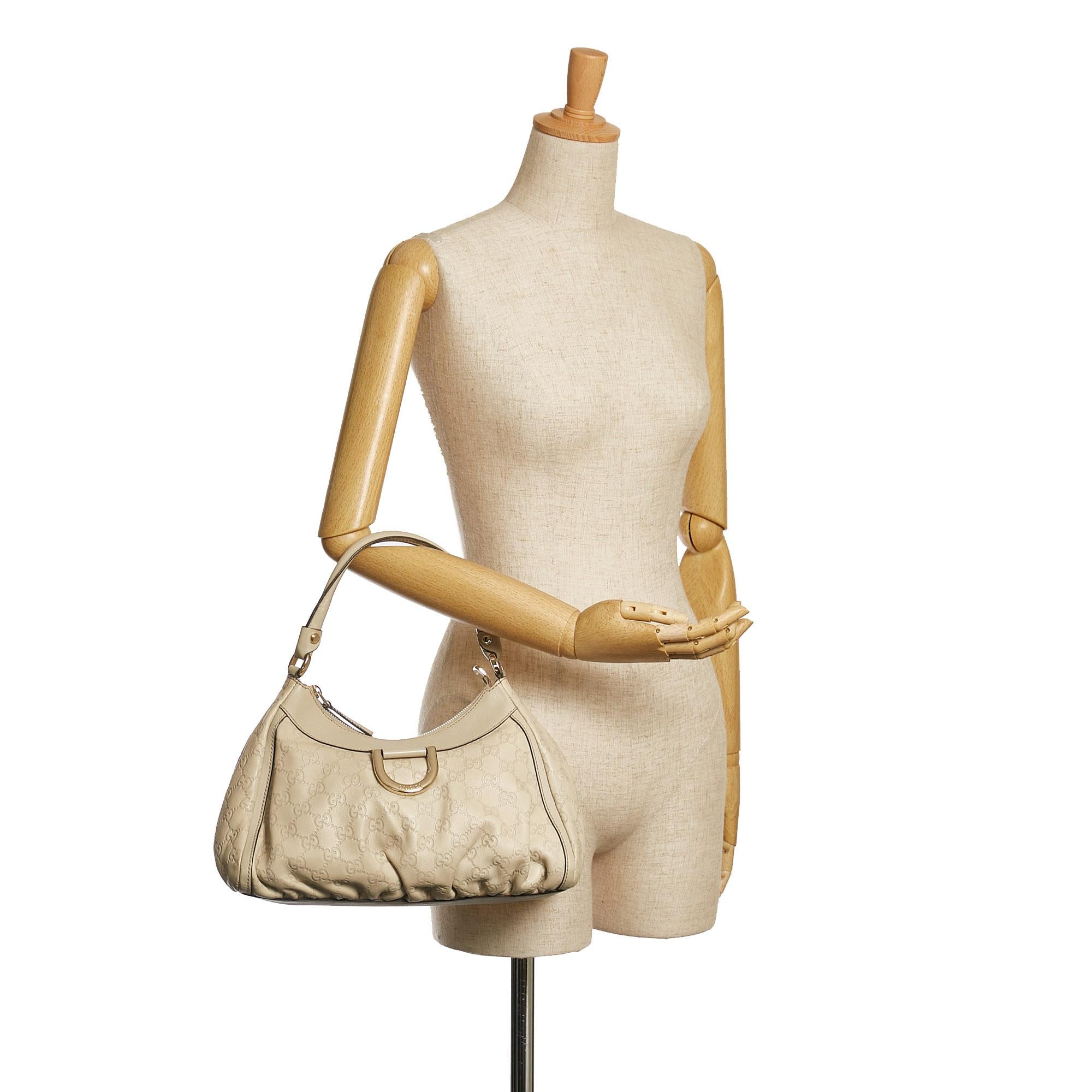 Gucci Guccissima Abbey D-Ring Shoulder Bag (SHG-34908)