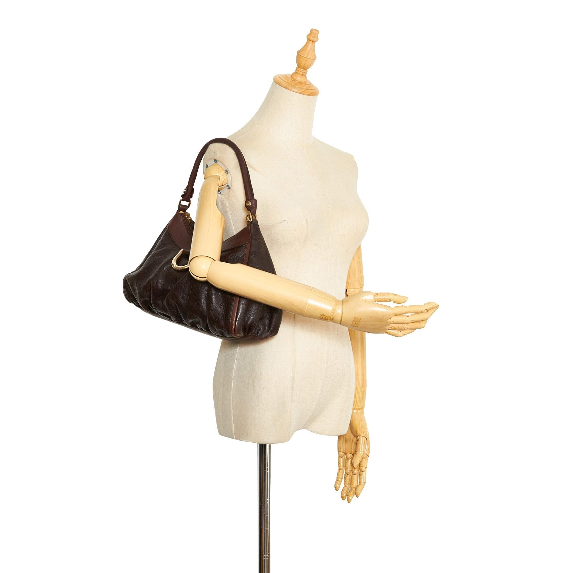 Gucci Guccissima Abbey D-Ring Shoulder Bag (SHG-4Wl8wB)