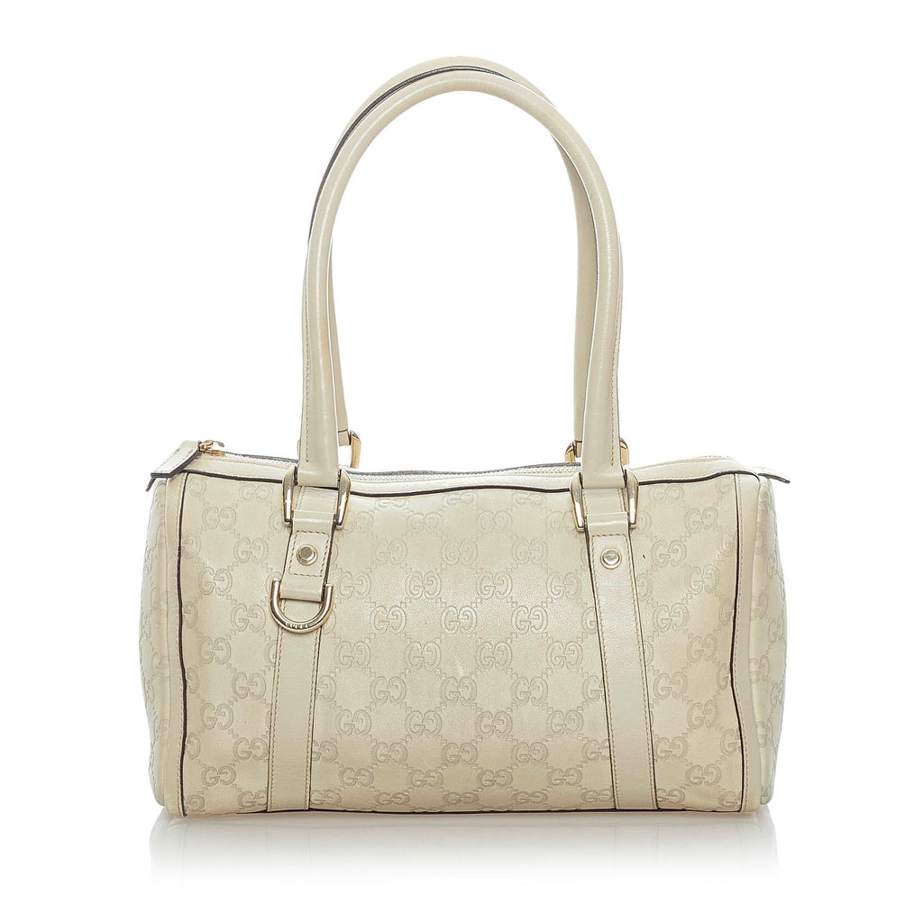 Gucci Guccissima Abbey Leather Boston Bag (SHG-33090)