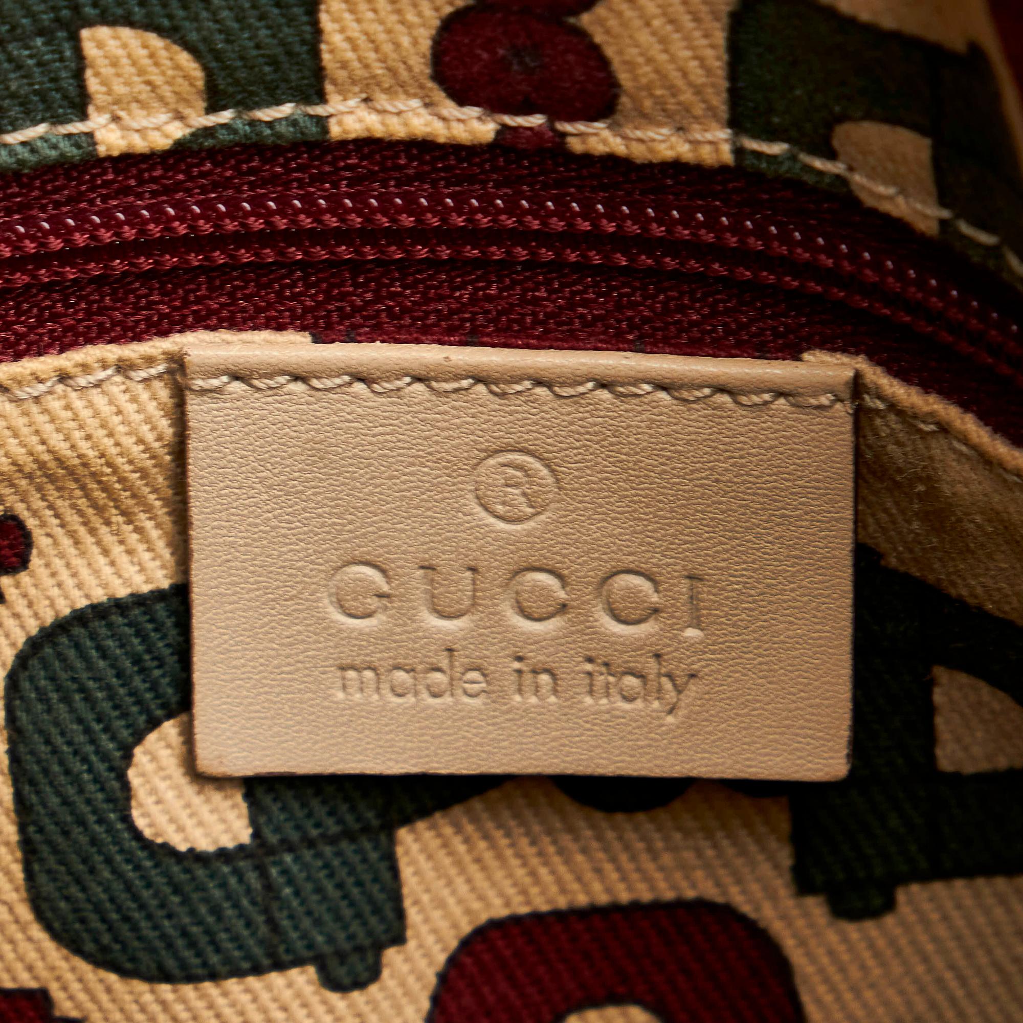 Gucci Guccissima Abbey Leather Boston Bag (SHG-37222)