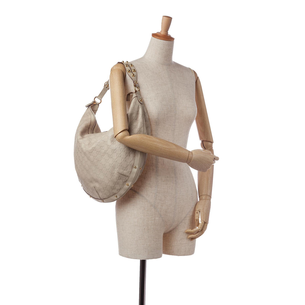 Gucci Guccissima Biba Hobo Bag (SHG-35085)