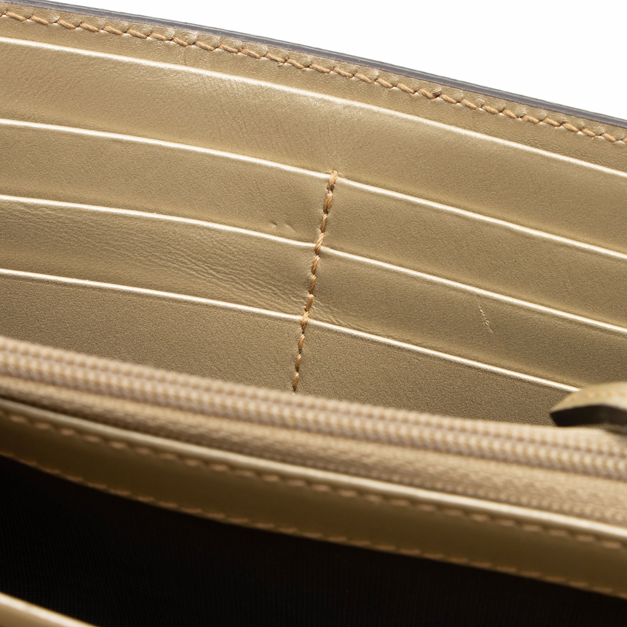 Gucci Guccissima Leather Bow Signature Continental Wallet