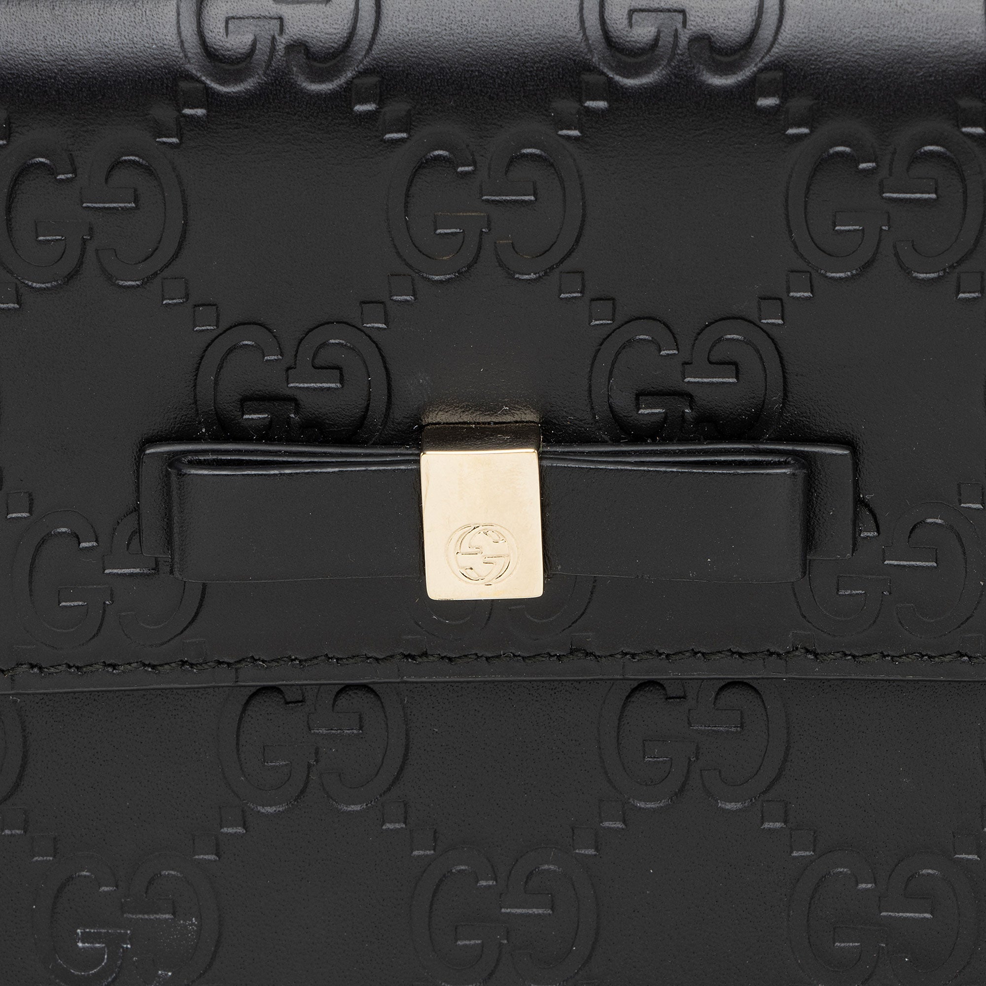 Gucci Guccissima Bow Signature FrLBch Wallet