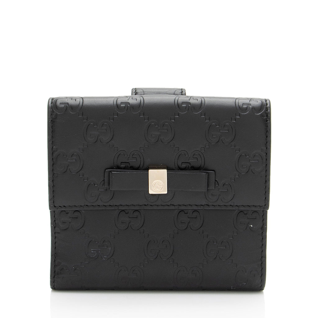 Gucci Guccissima Bow Signature FrLBch Wallet