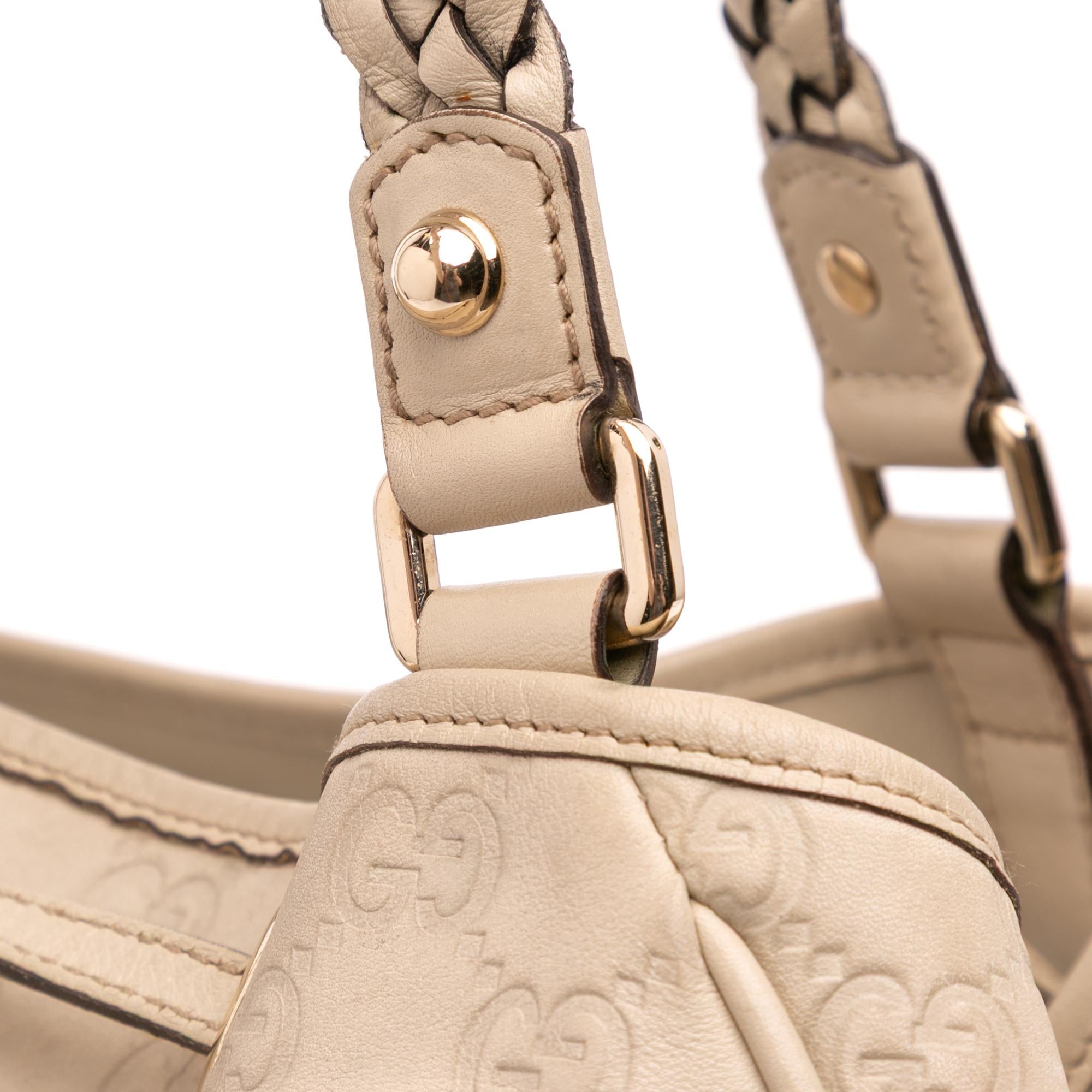 Gucci Guccissima Braided Peggy Tote