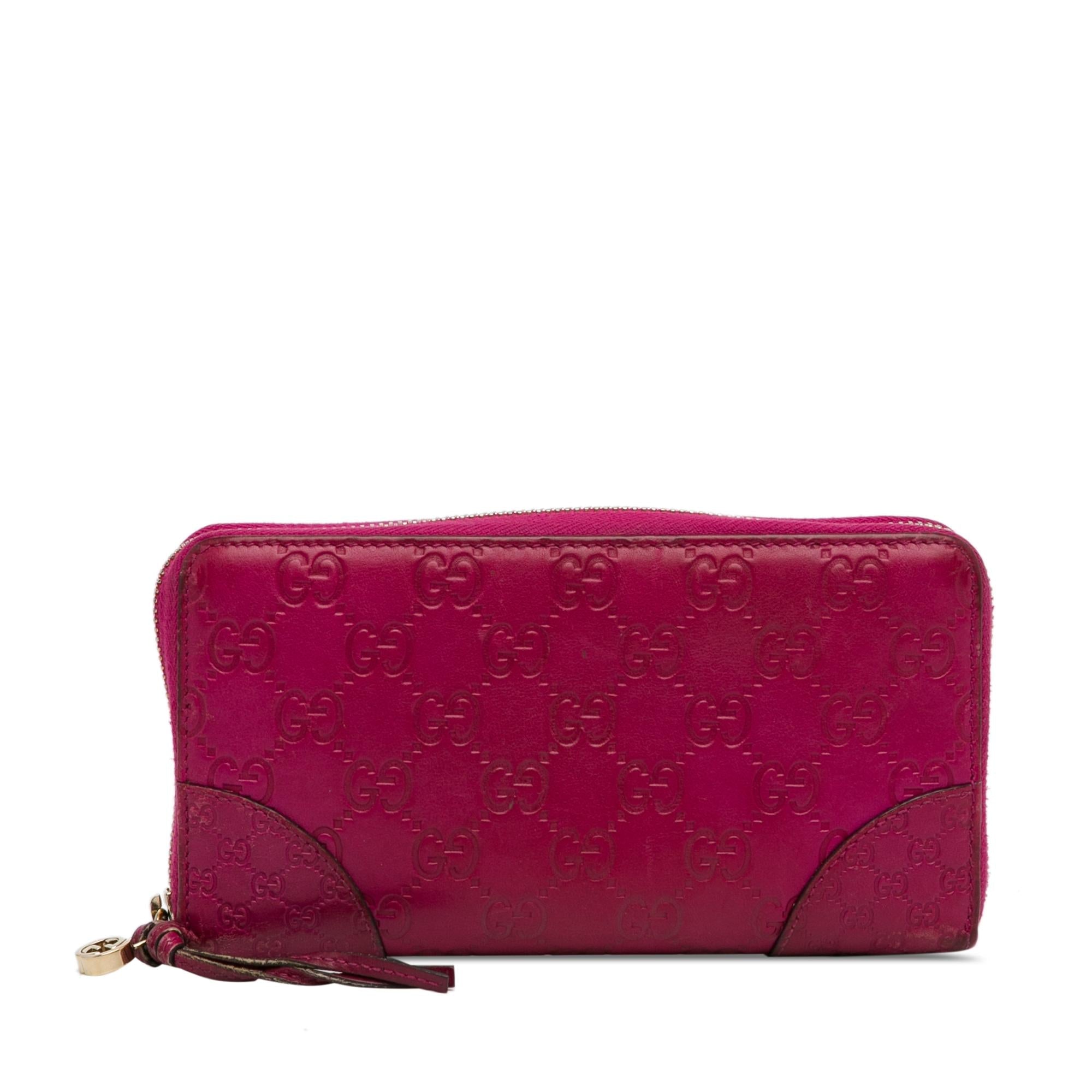 Gucci Guccissima Bree Zip Around Long Wallet (SHG-3NpvV4)