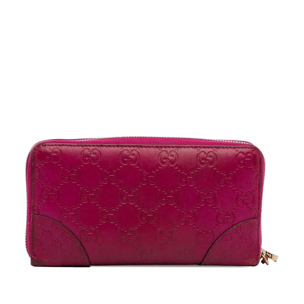 Gucci Guccissima Bree Zip Around Long Wallet (SHG-zoUKG1)