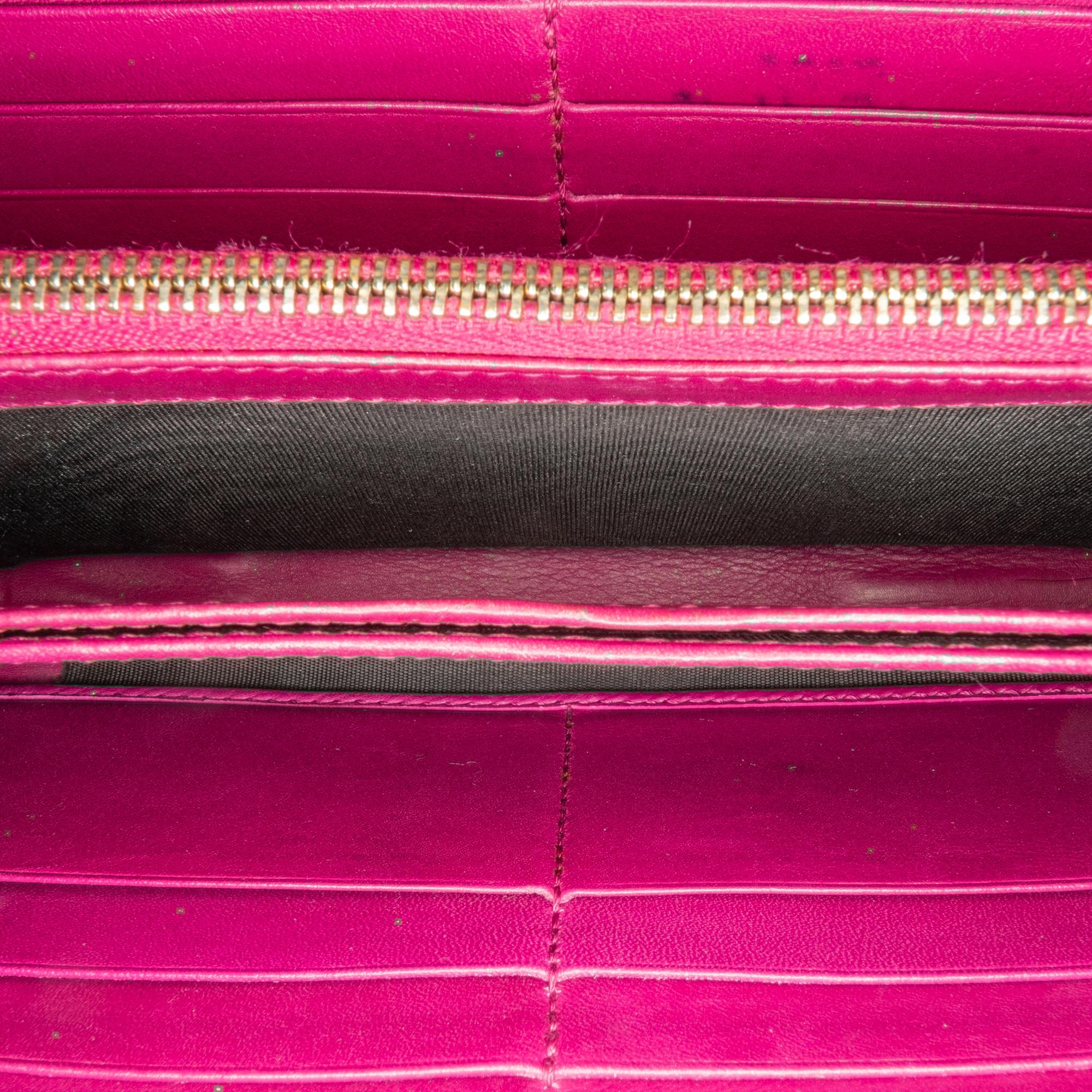 Gucci Guccissima Bree Zip Around Long Wallet (SHG-zoUKG1)
