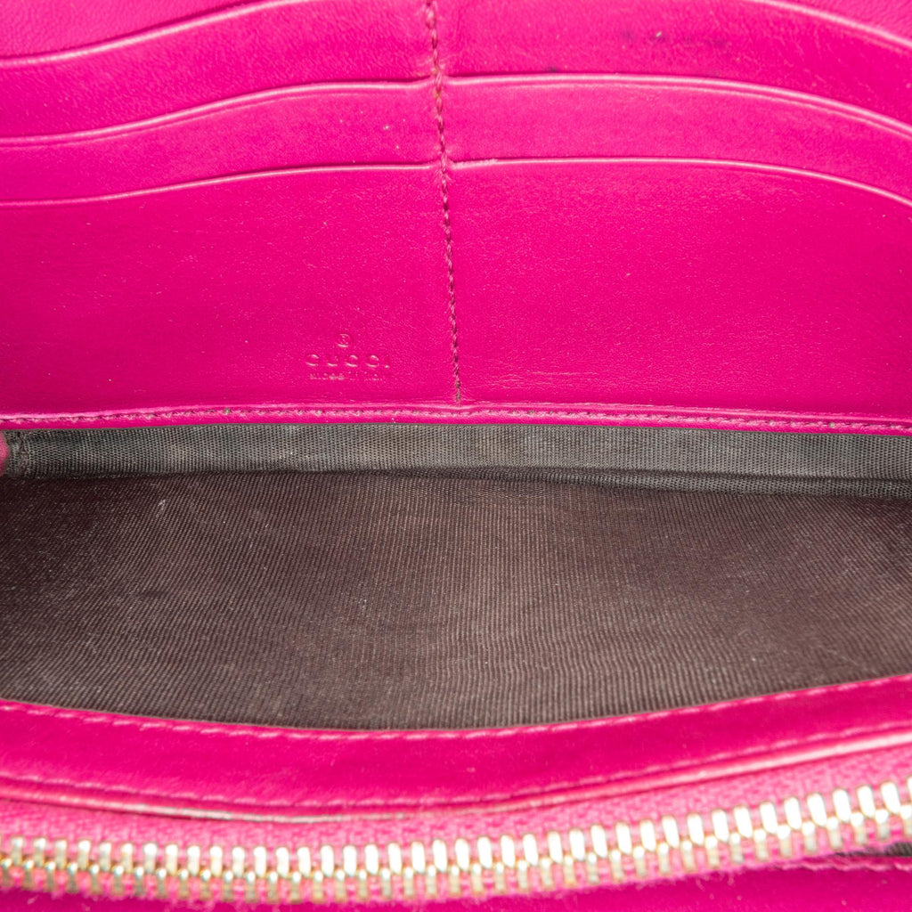 Gucci Guccissima Bree Zip Around Long Wallet (SHG-zoUKG1)