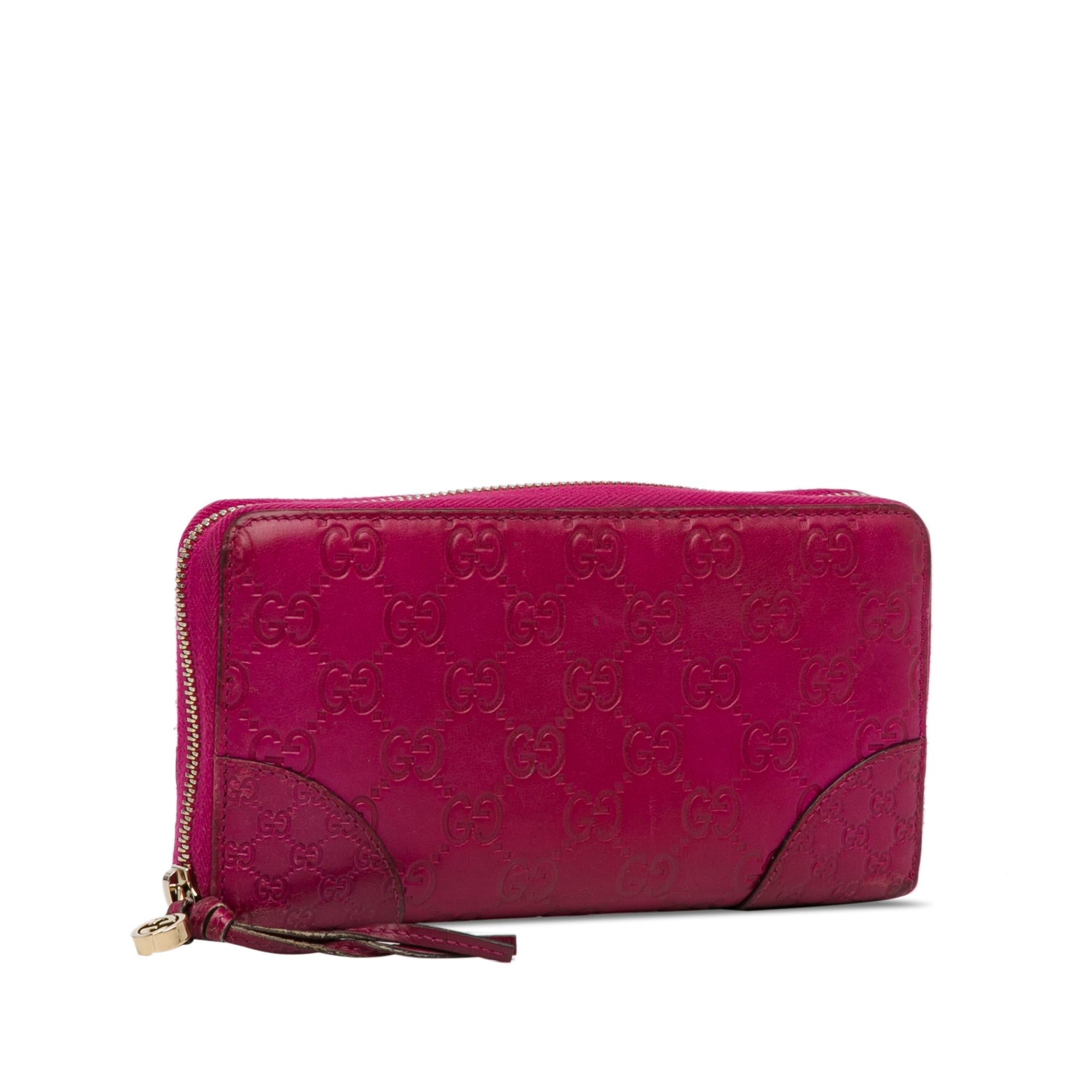 Gucci Guccissima Bree Zip Around Long Wallet (SHG-zoUKG1)