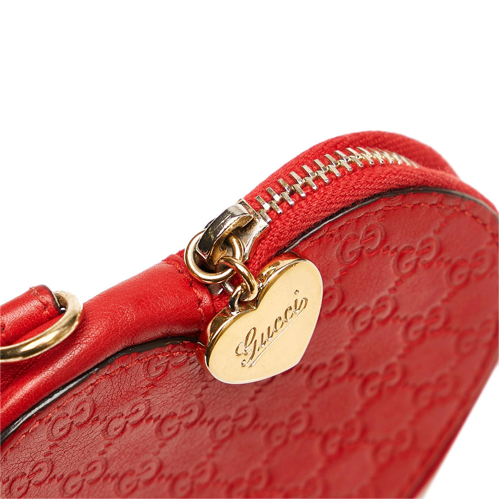 Gucci Guccissima Heart Coin Pouch (SHG-34406)