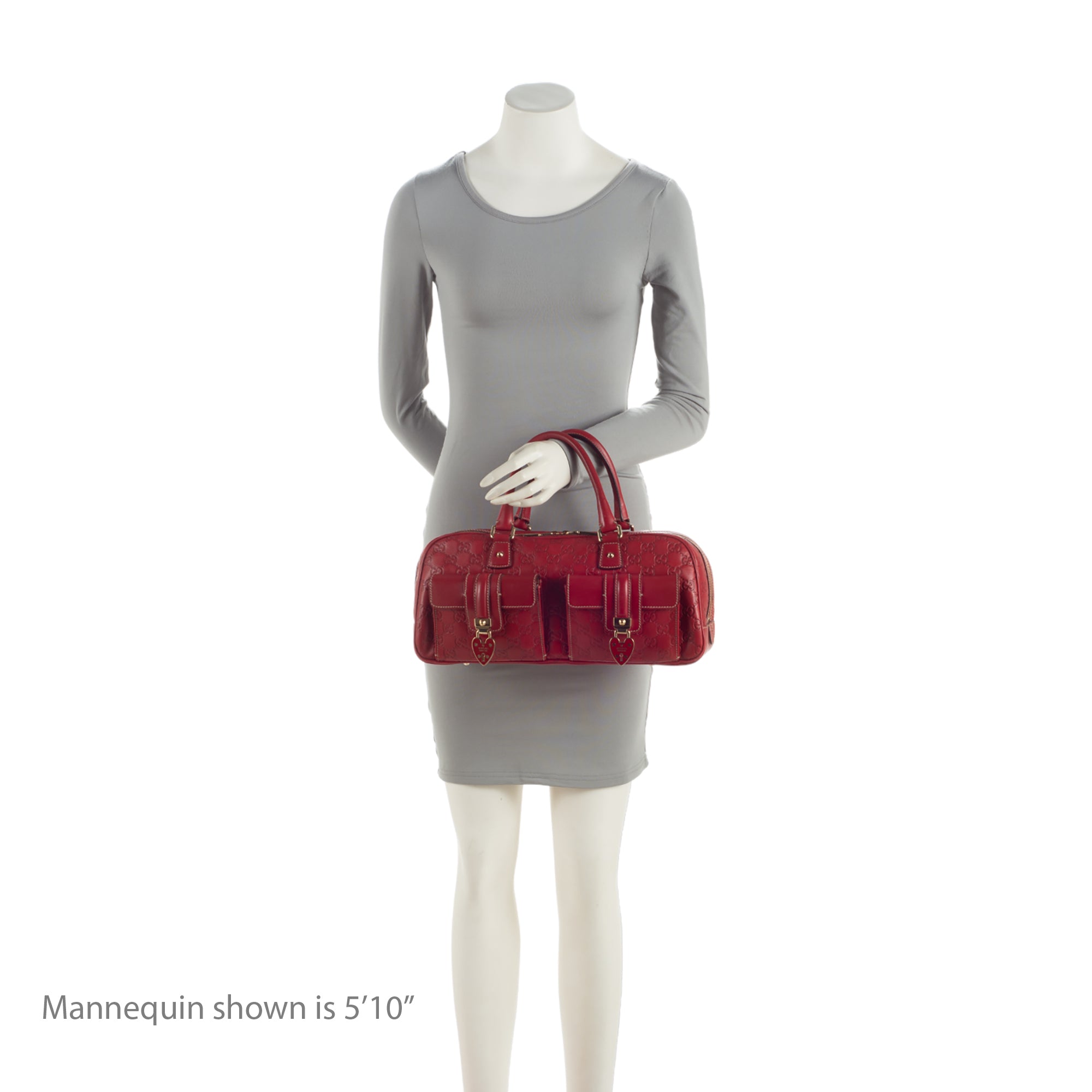 Gucci Guccissima Hearts Double Pocket Satchel (SHF-vNNtte)