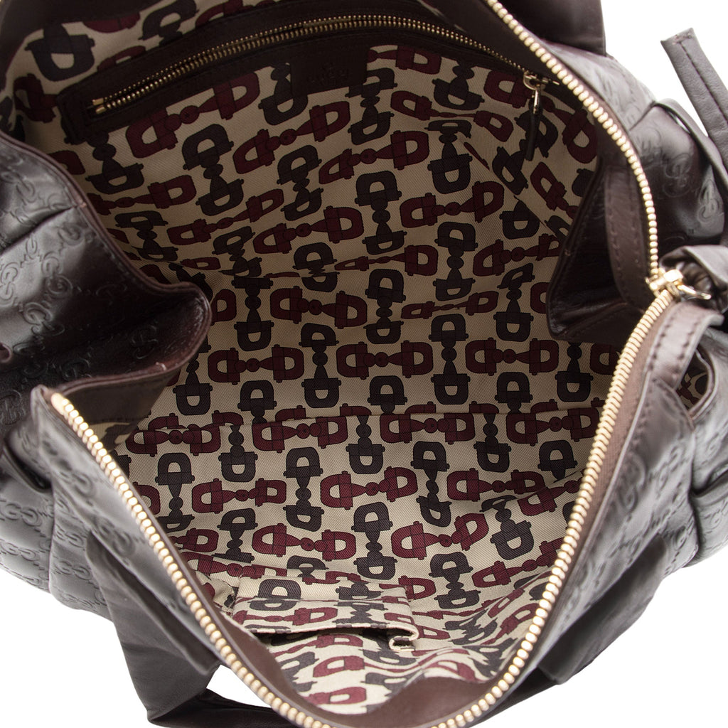 Gucci Guccissima Leather Hysteria Tote (SHF-U9A7KY)