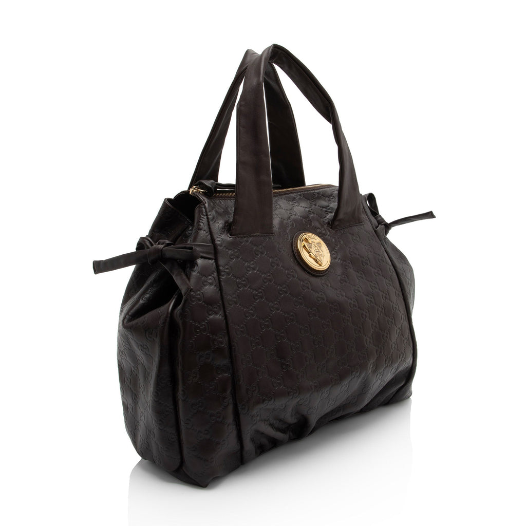 Gucci Guccissima Leather Hysteria Tote (SHF-U9A7KY)