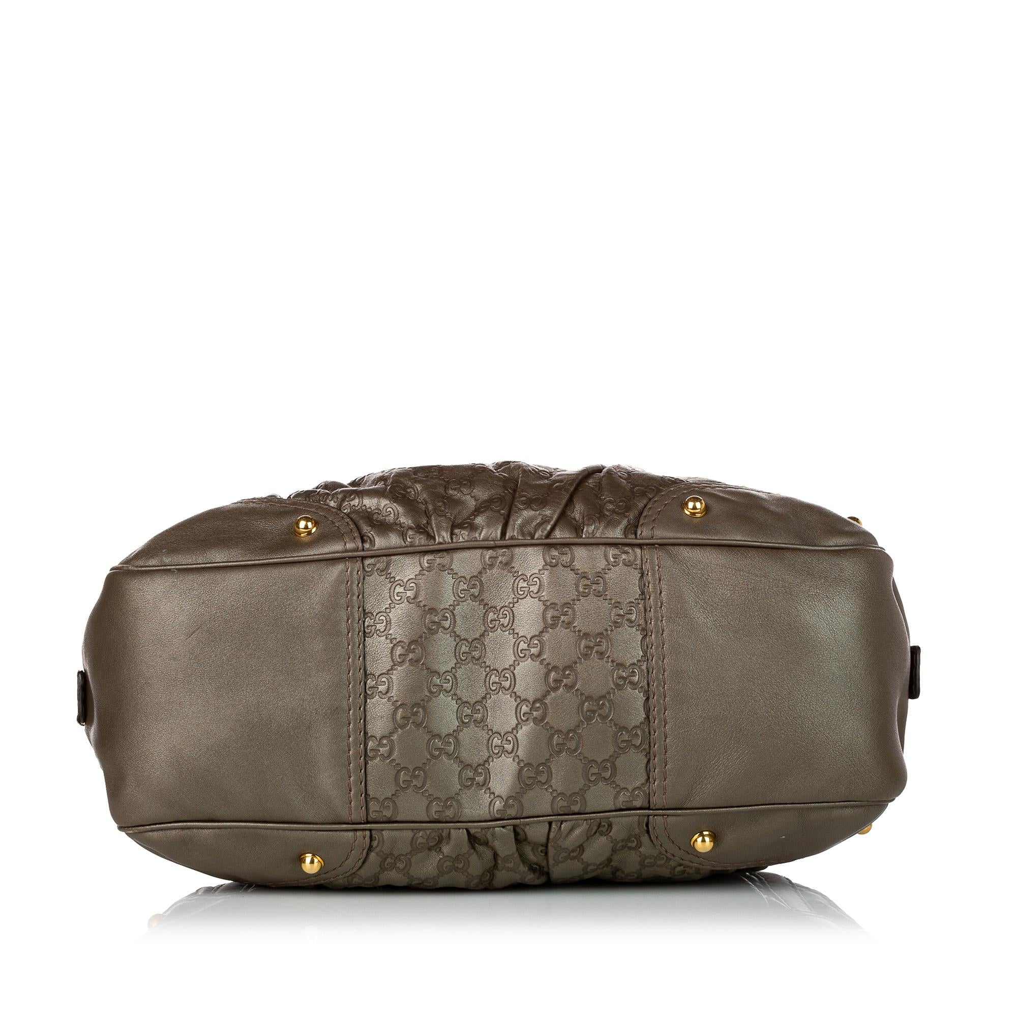 Gucci Guccissima Jockey Boston Bag (SHG-30176)
