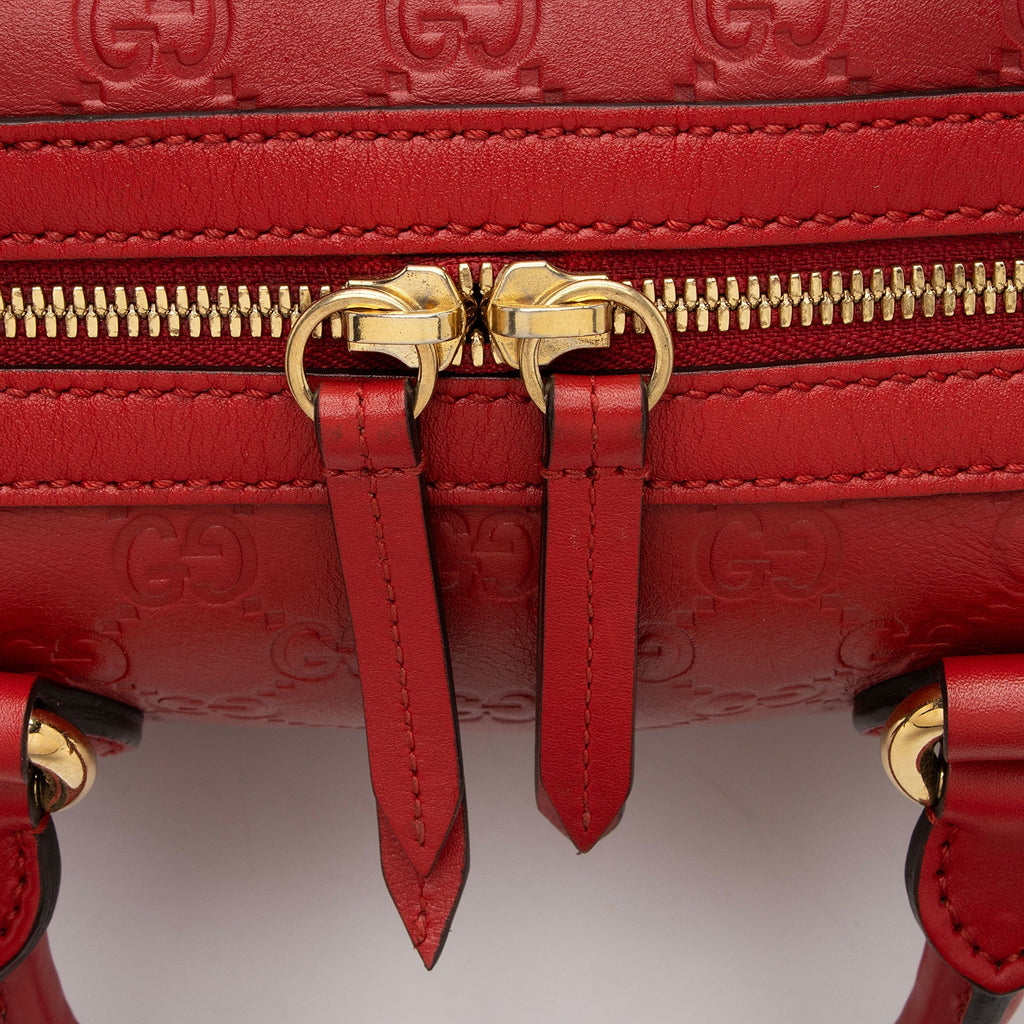 Gucci Guccissima Leather Boston Bag