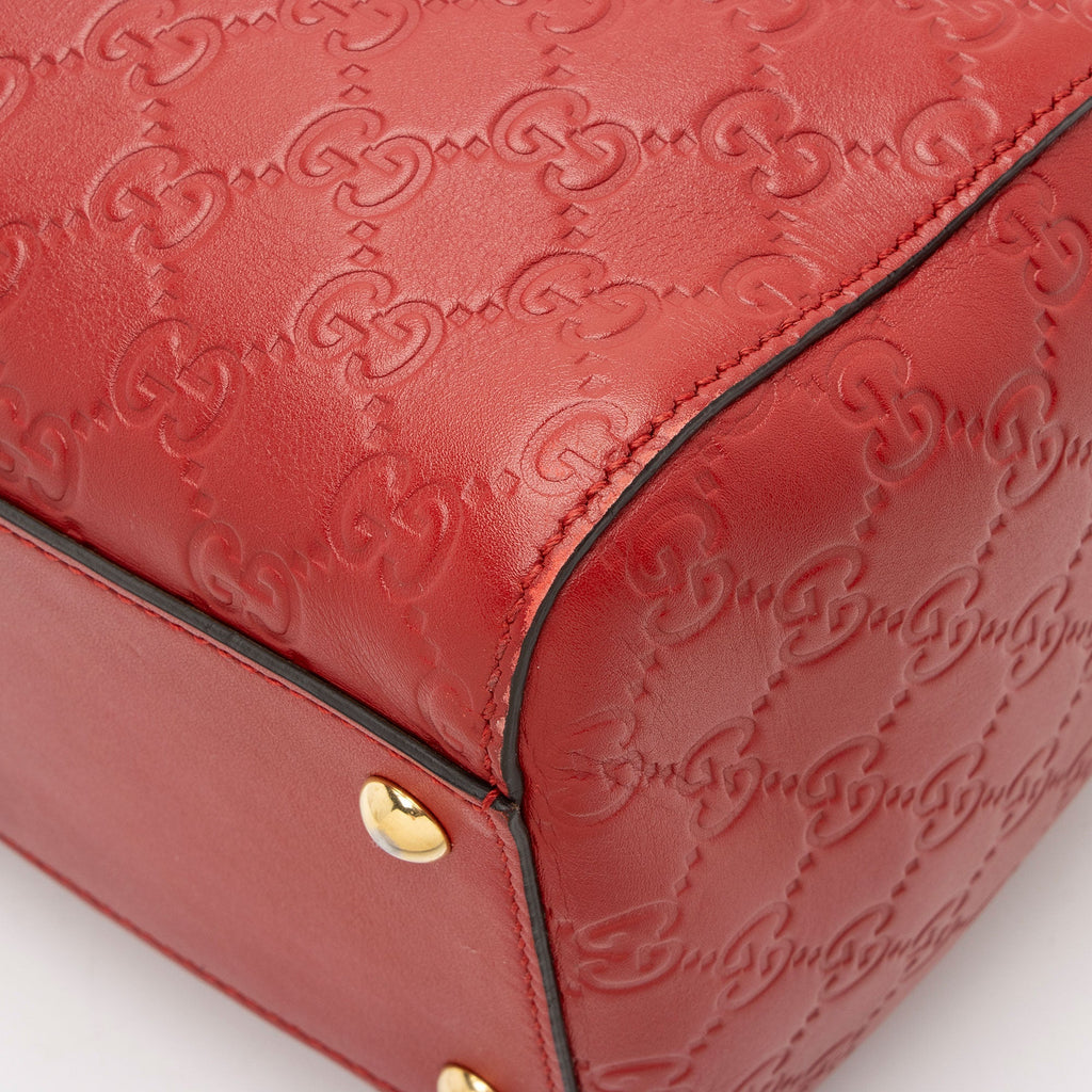 Gucci Guccissima Leather Boston Bag