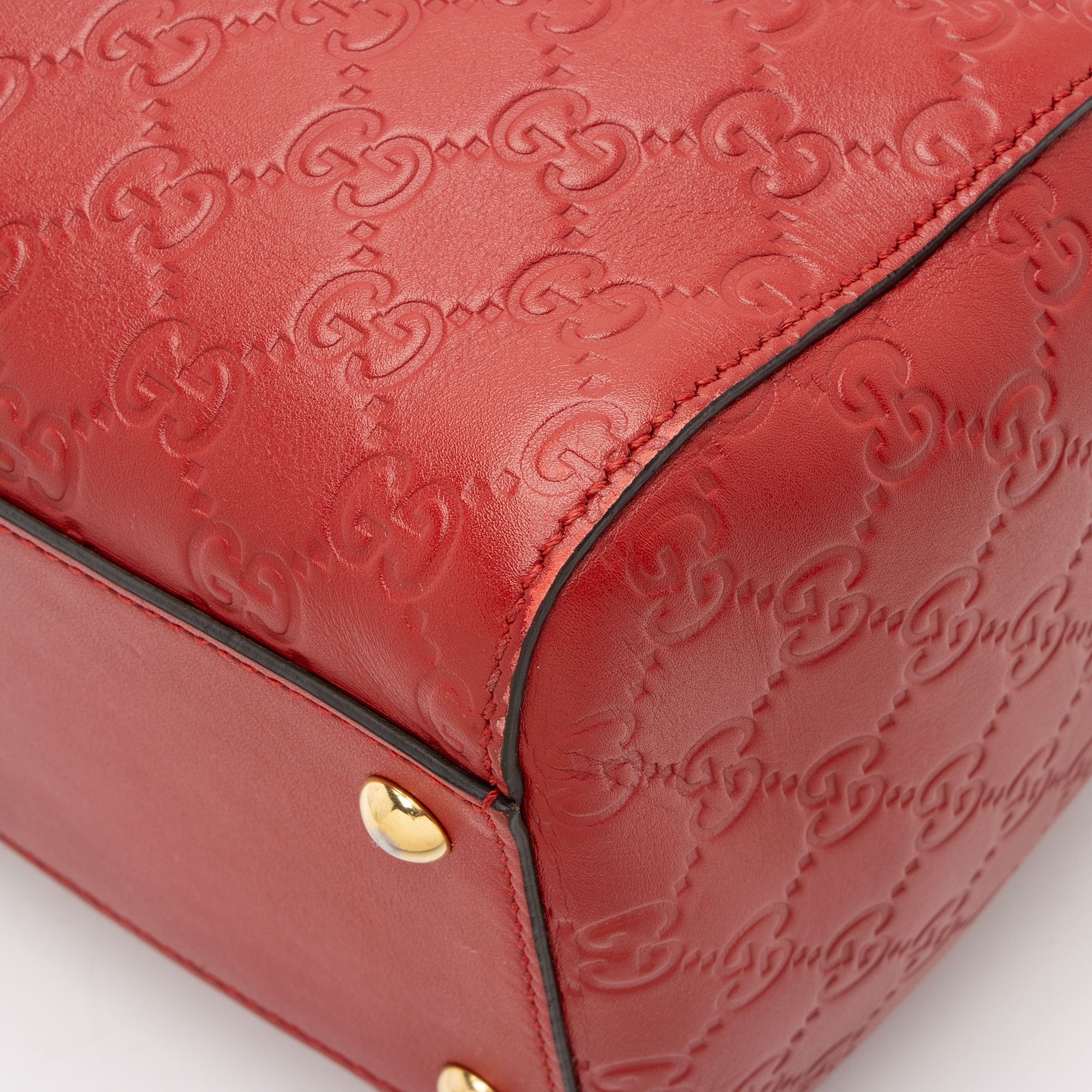 Gucci Guccissima Leather Boston Bag