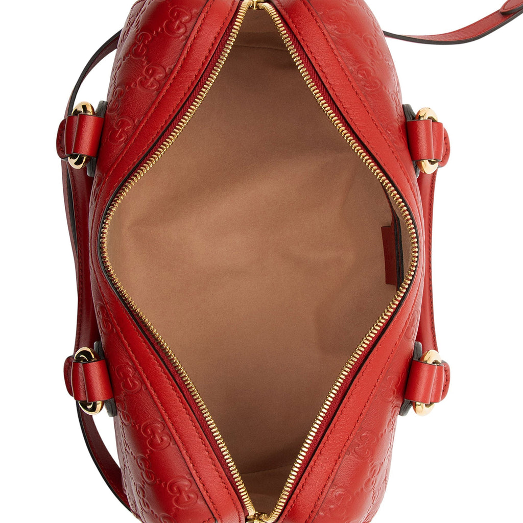 Gucci Guccissima Leather Boston Bag