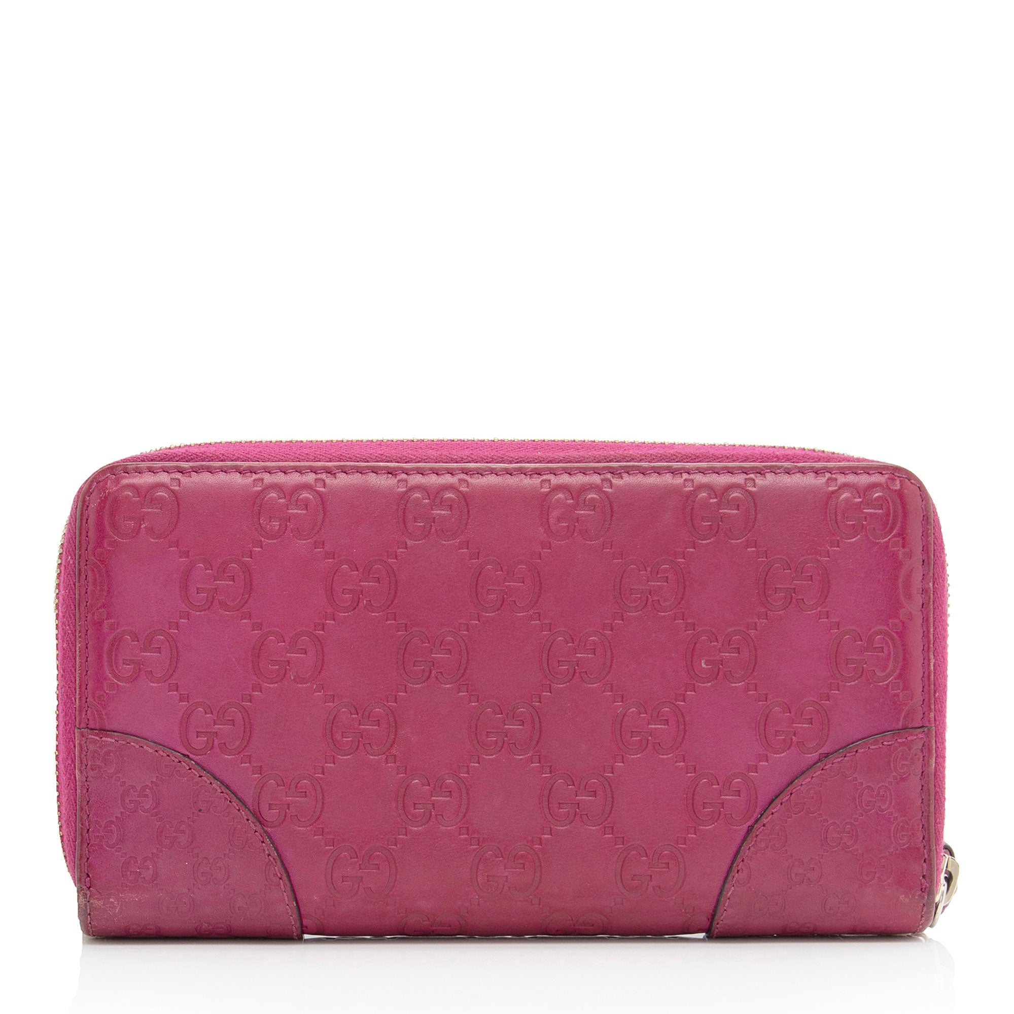 Gucci Guccissima Leather Bree Zip Around Wallet (SHF-s1cU37)