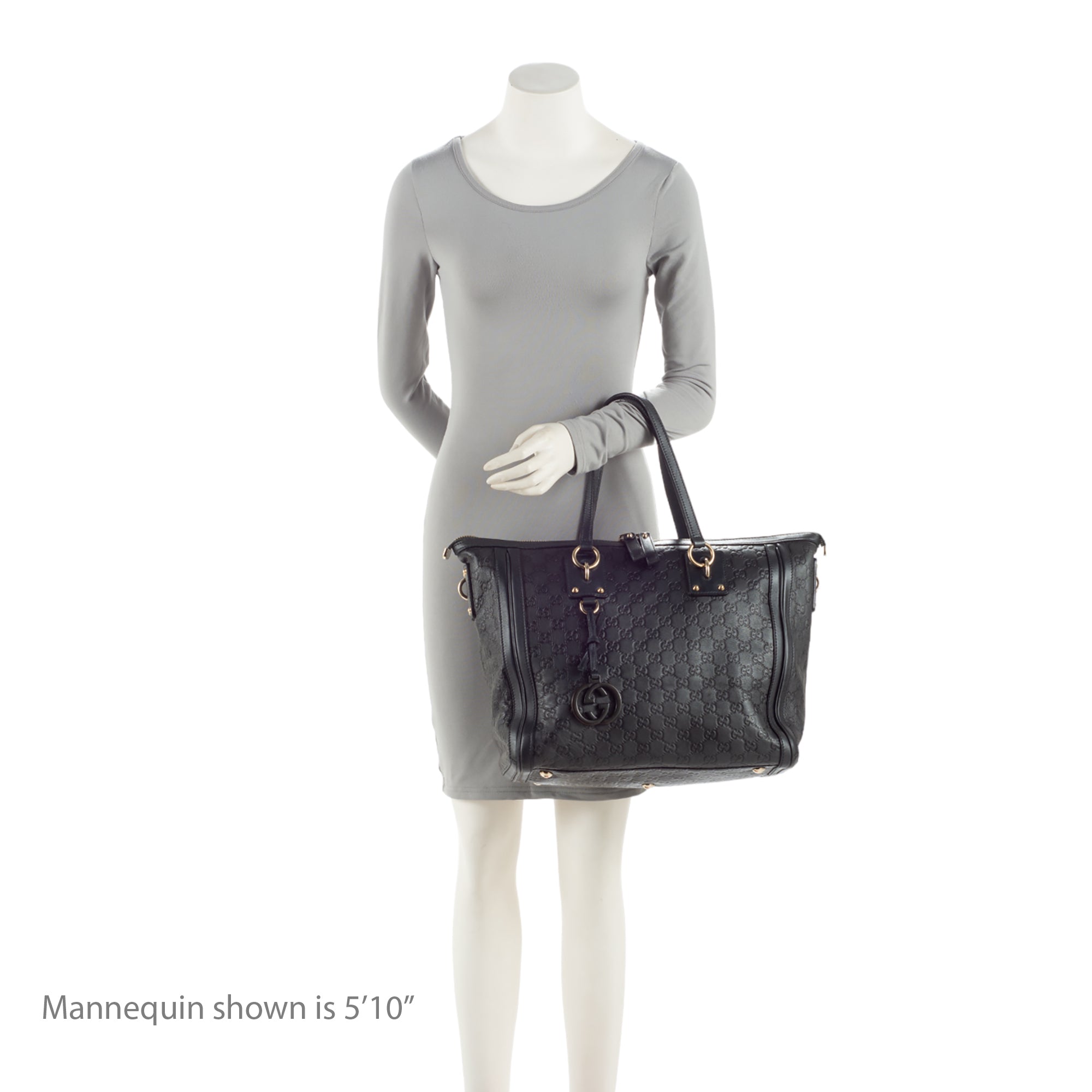 Gucci Guccissima Leather Charm Medium Tote (SHF-pSuRcq)