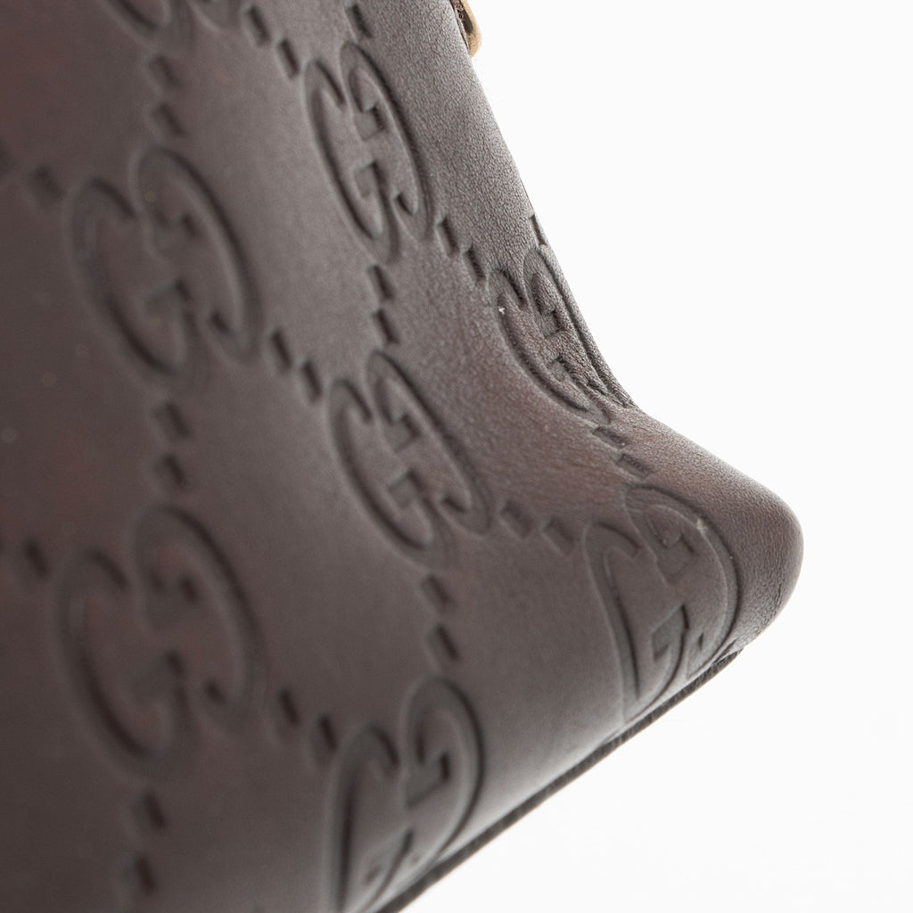 Gucci Guccissima Leather Cosmetic Pouch (SHF-gdae9s)