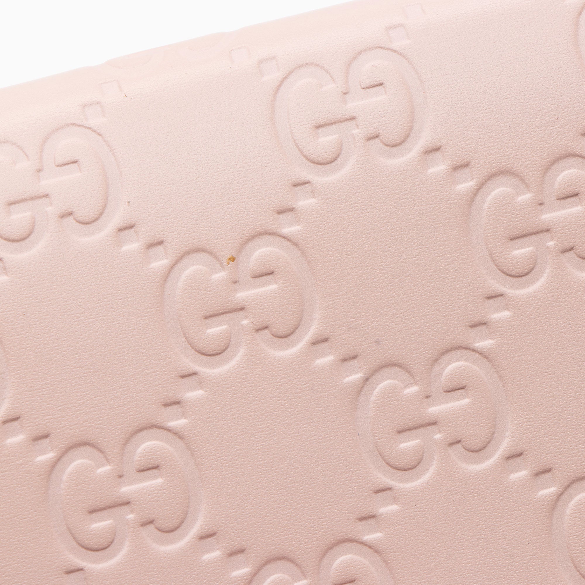 Gucci Guccissima Leather Crystal Cat Card Case (SHF-hencsi)