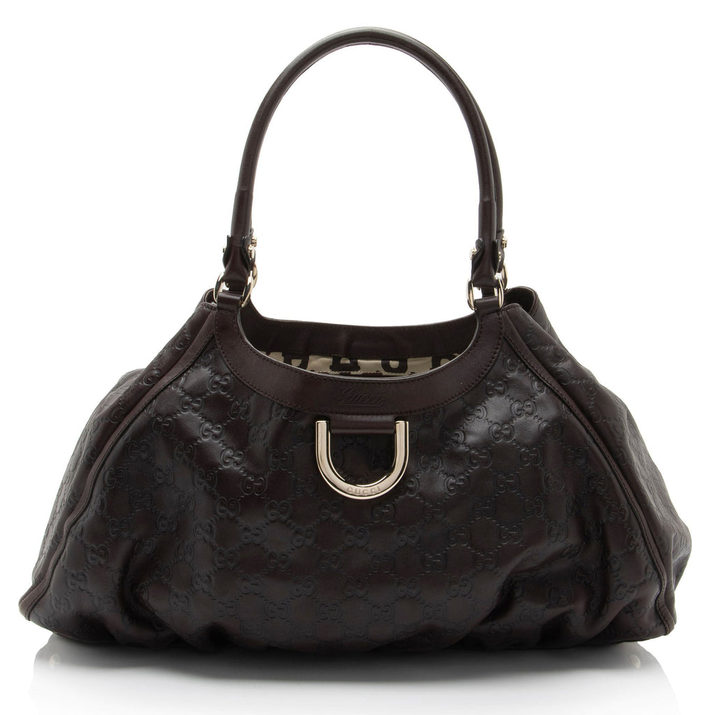 Gucci Guccissima Leather D Ring Large Hobo (SHF-SM0fmu)
