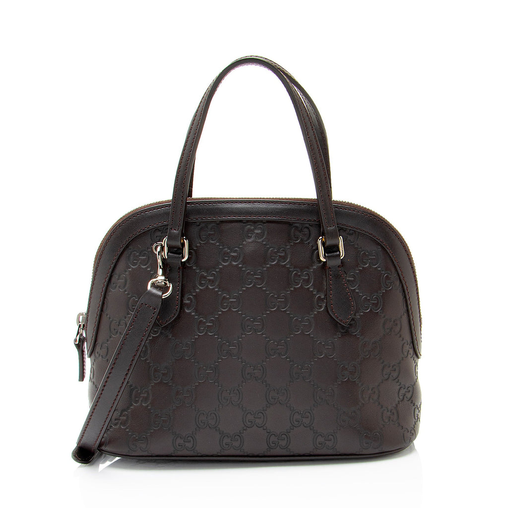 Gucci Guccissima Leather Dome Small Satchel