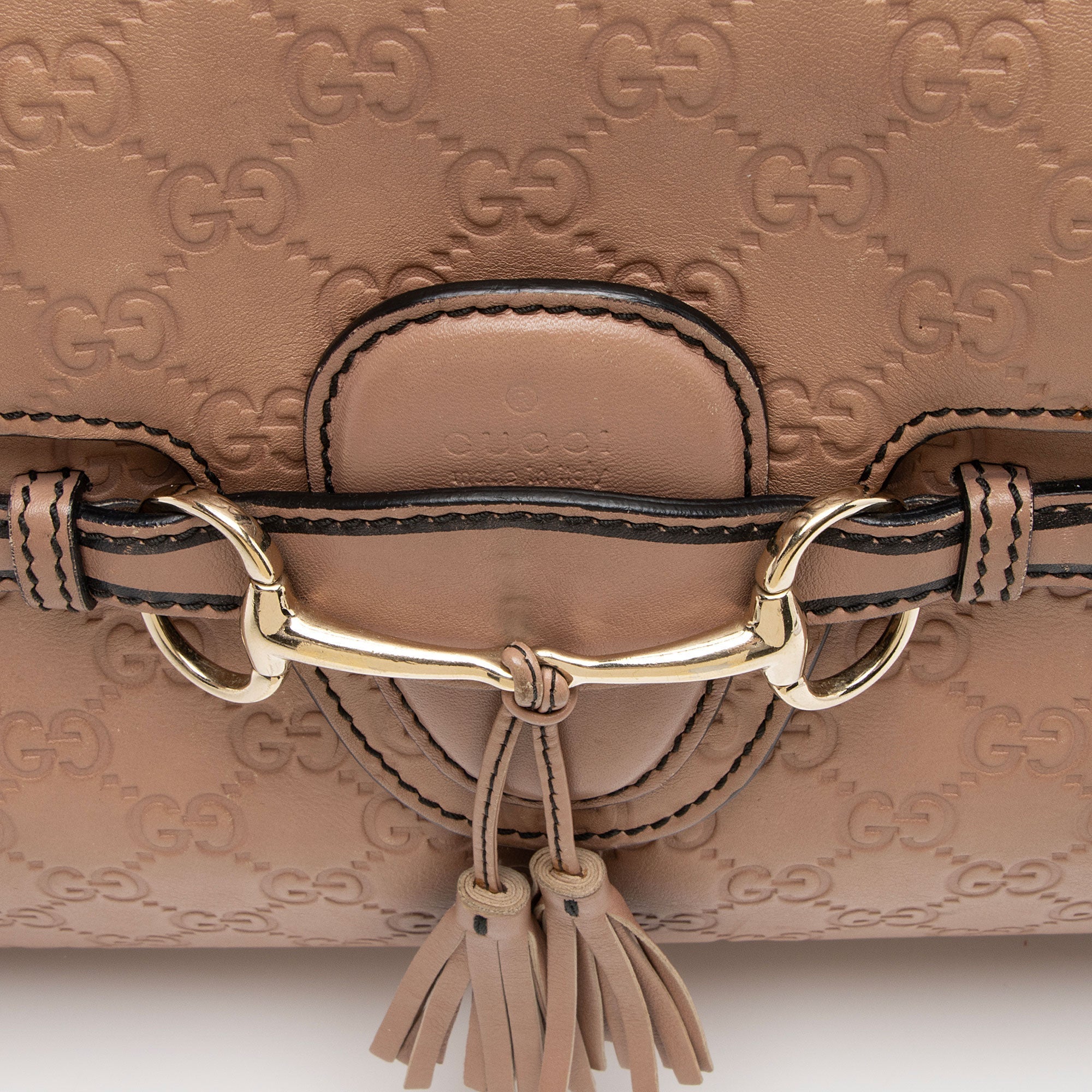 Gucci Guccissima Leather Emily Large Shoulder Bag