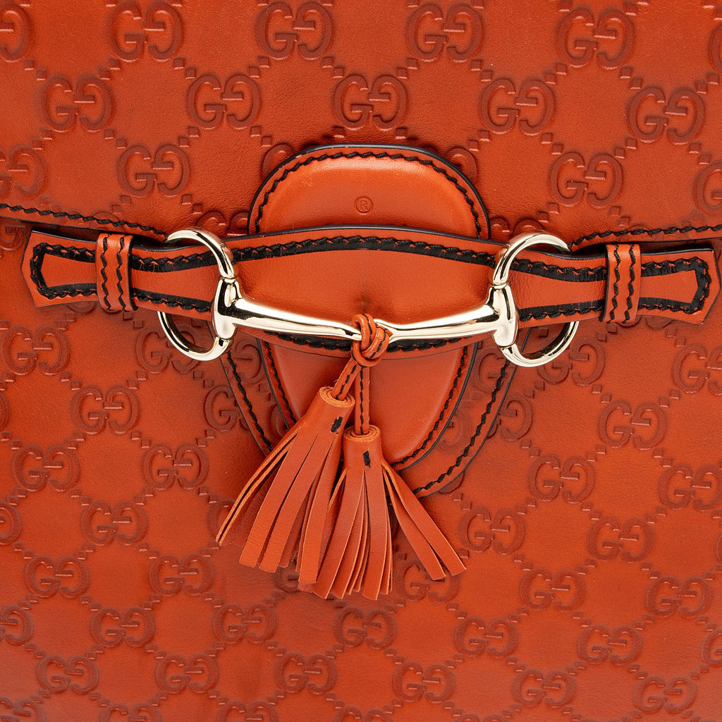 Gucci Guccissima Leather Emily Large Shoulder Bag