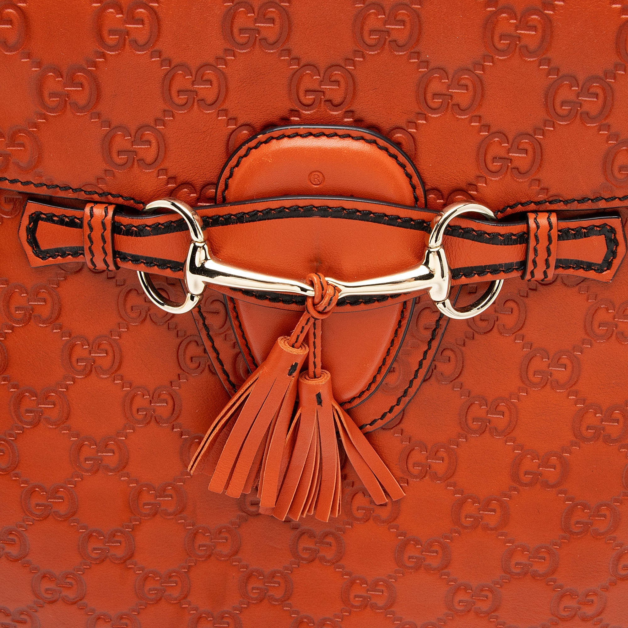 Gucci Guccissima Leather Emily Large Shoulder Bag