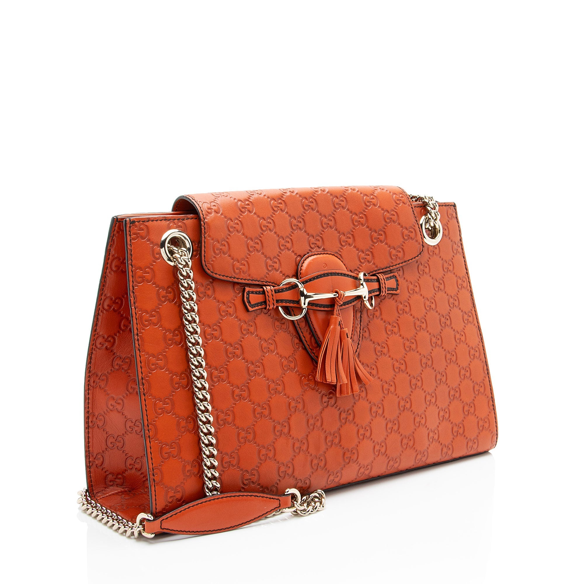 Gucci Guccissima Leather Emily Large Shoulder Bag
