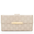 Gucci Guccissima Leather Flap Continental Wallet