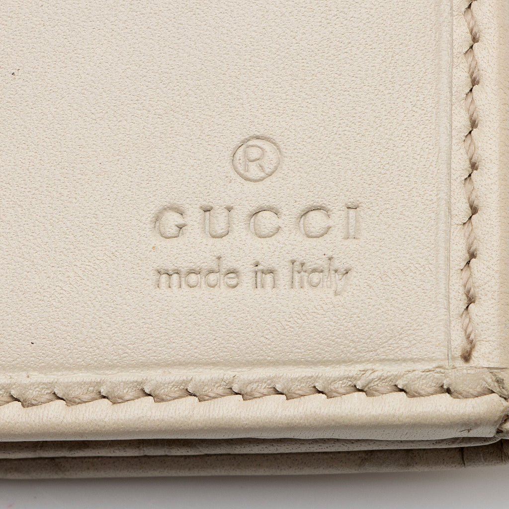 Gucci Guccissima Leather Flap Continental Wallet