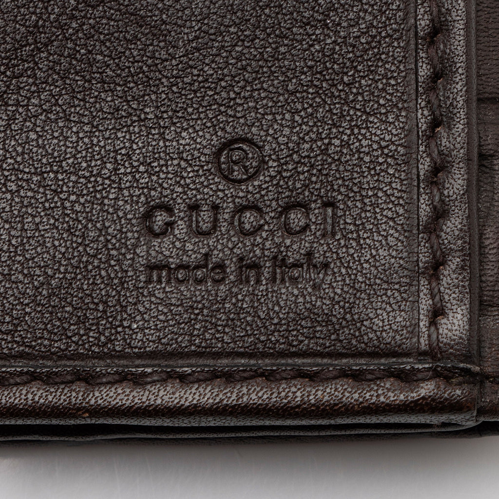 Gucci Guccissima Leather Flap Continental Wallet (SHF-CzGm9w)