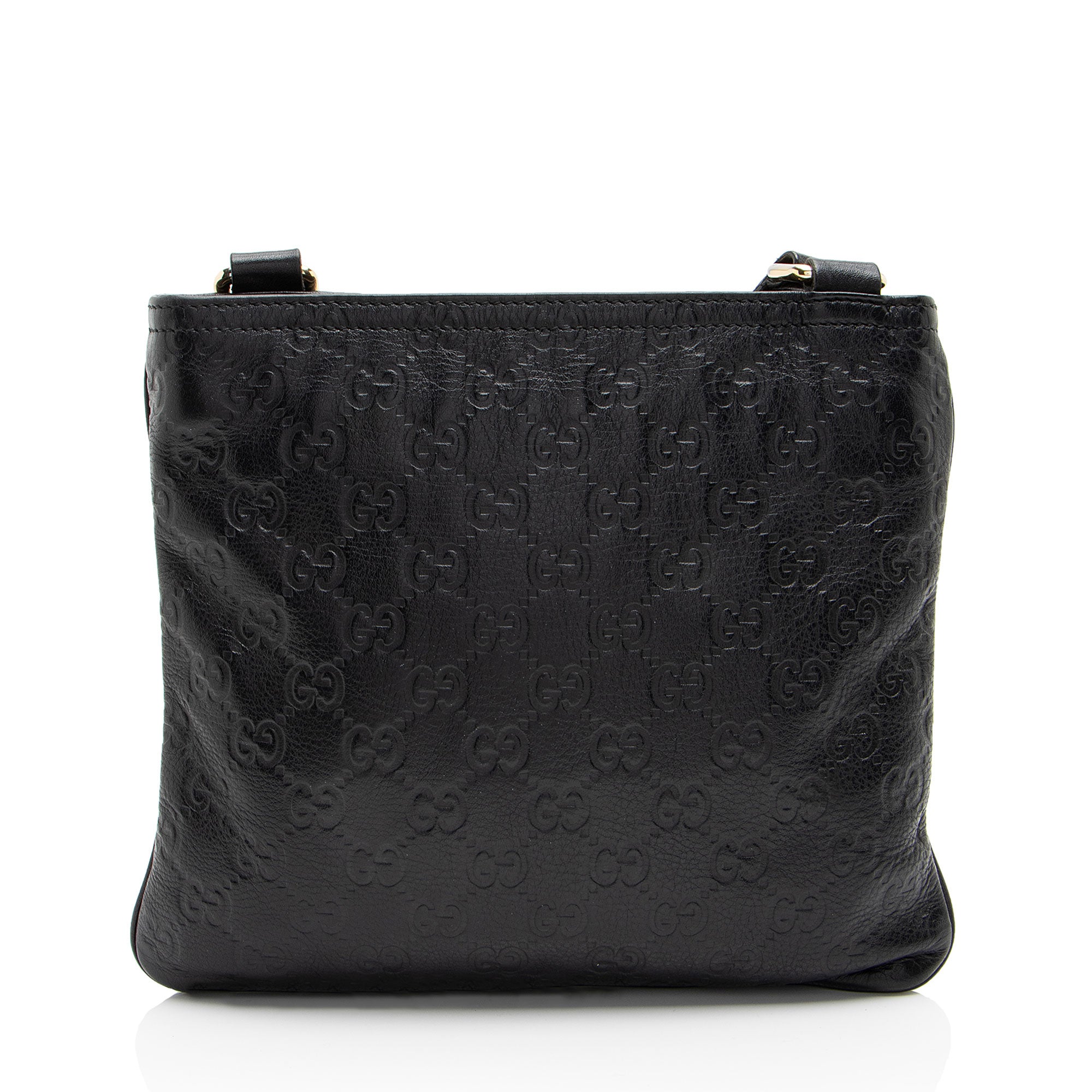 Gucci Guccissima Leather Flat Messenger (SHF-b6Jy3q)