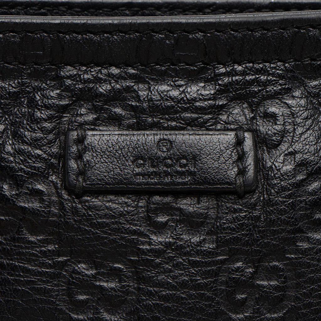 Gucci Guccissima Leather Flat Messenger (SHF-b6Jy3q)
