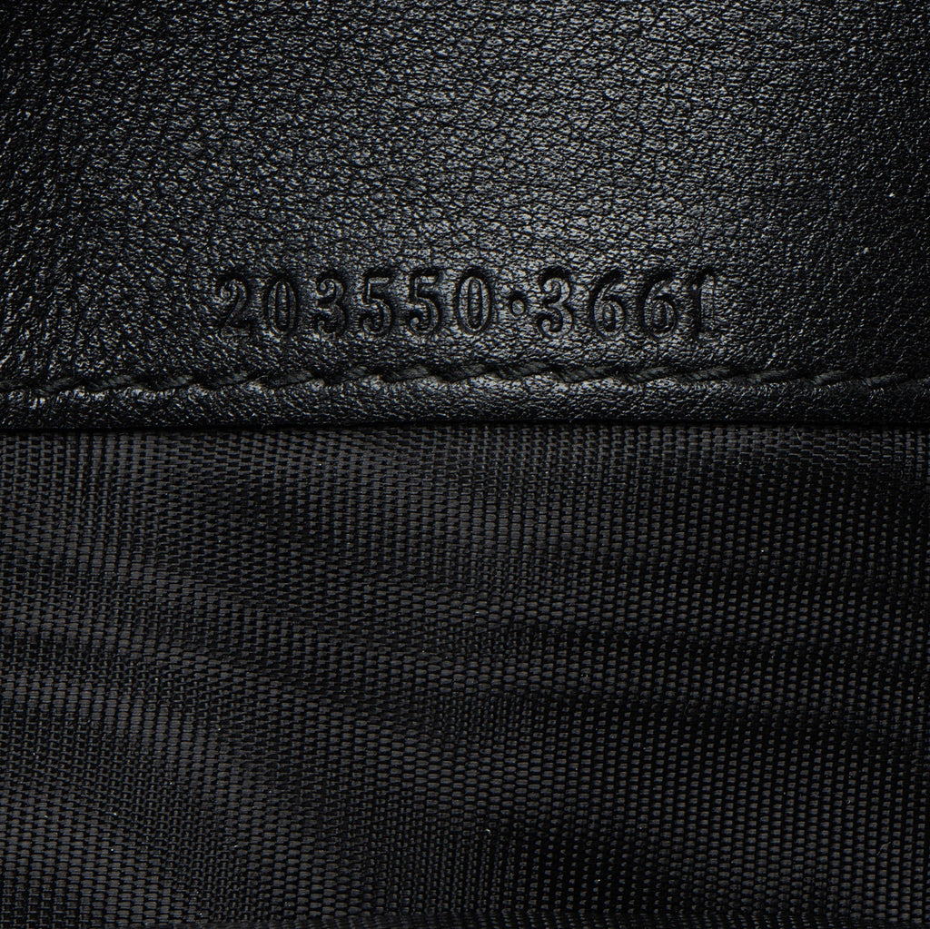 Gucci Guccissima Leather Heart Script ContinLBtal Wallet