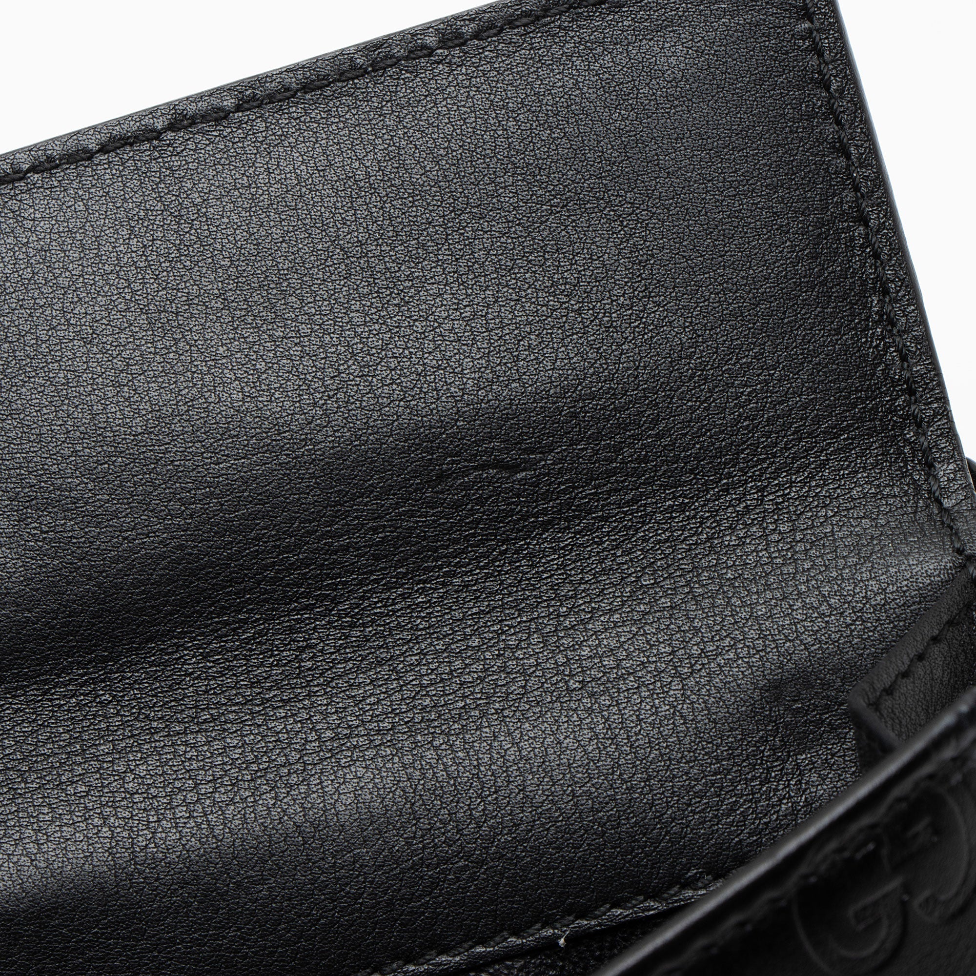 Gucci Guccissima Leather Heart Script ContinLBtal Wallet