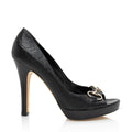 Gucci Guccissima Leather Hollywood Horsebit Peep Toe Pumps - Size 9.5 / 39.5 (SHF-AG6d9a)