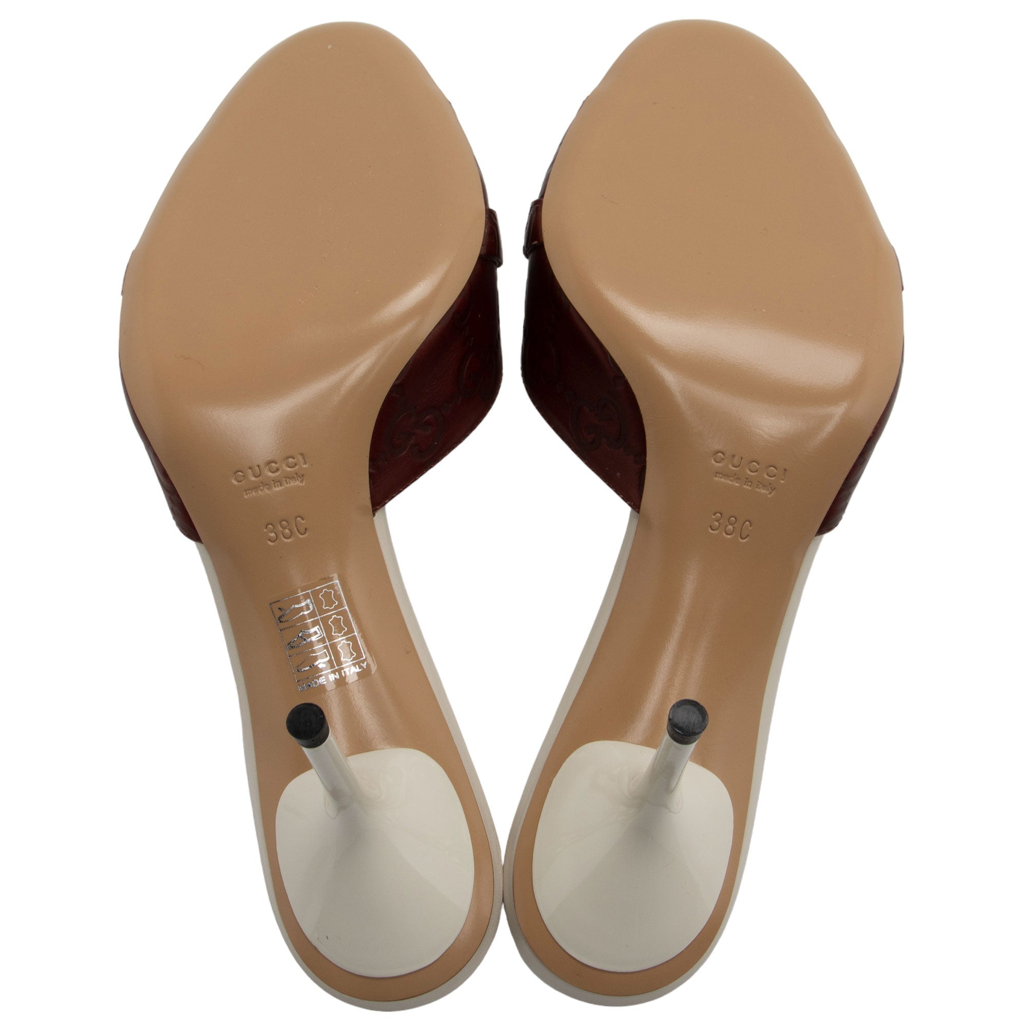 Gucci Guccissima Leather Horsebit Sandals - Size 8C / 38C (SHF-vcuFNE)