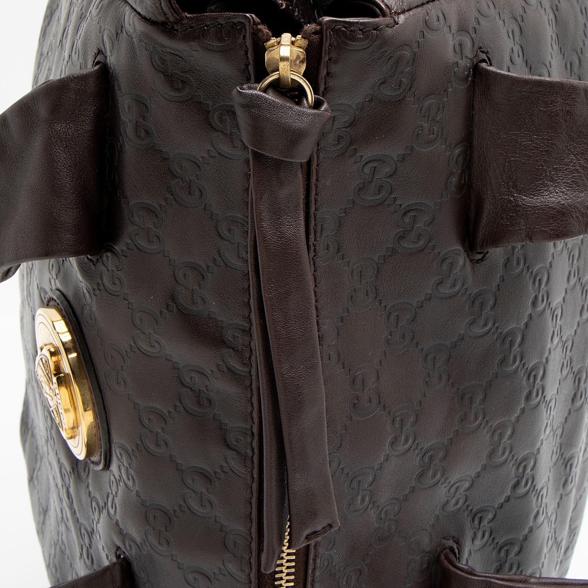 Gucci Guccissima Leather Hysteria Tote (SHF-fEgEGF)